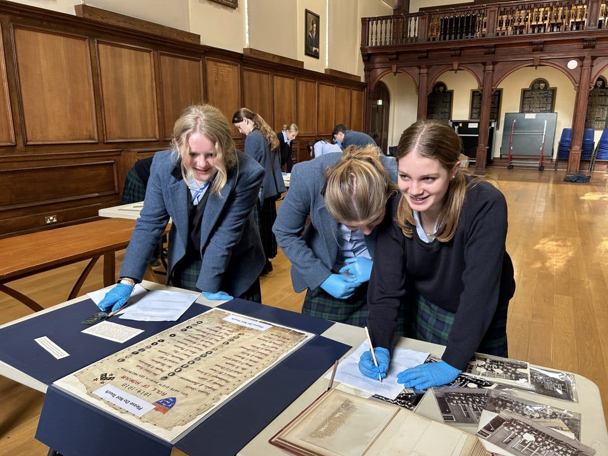 Year 9 Pupils Explored WWI Related Artefacts From The Gresham's Archive ...